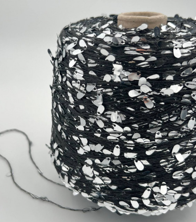 PAIETTONA nero/argento