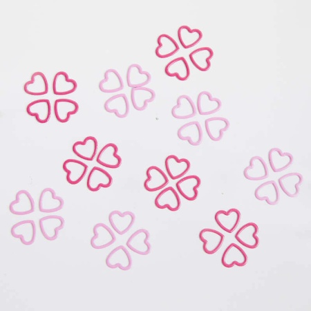Amour (Pack of 40 Heart shaped metal stitch markers)