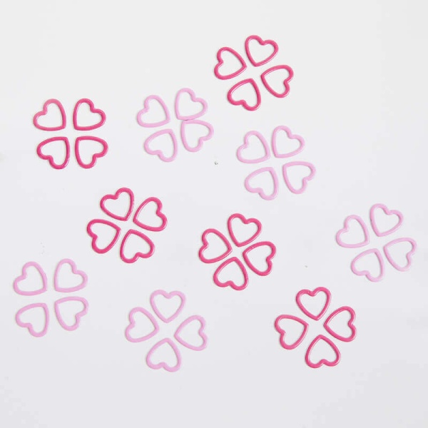 Amour (Pack of 40 Heart shaped metal stitch markers)