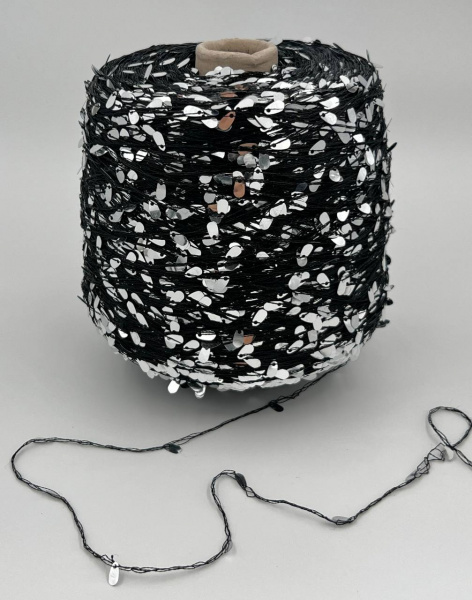 PAIETTONA nero/argento