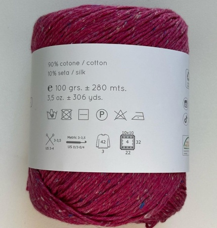 COTTON SILK TWEED rosa