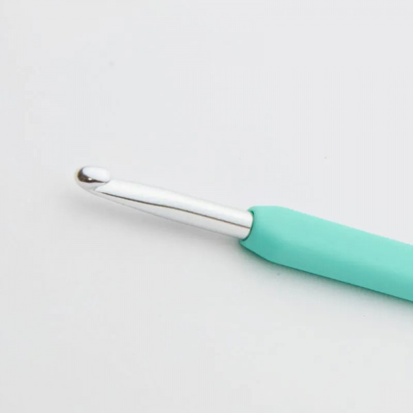 Single Ended Crochet Hook Waves Silver 5,5мм