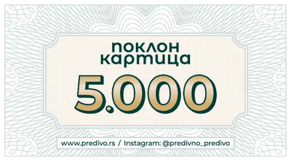 Gift card 5.000 rsd