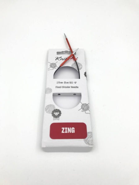 Asymmetrical Fixed Circular Needles Zing (25см-4,5мм)