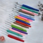 Single Ended Crochet Hook Waves Silver 7мм