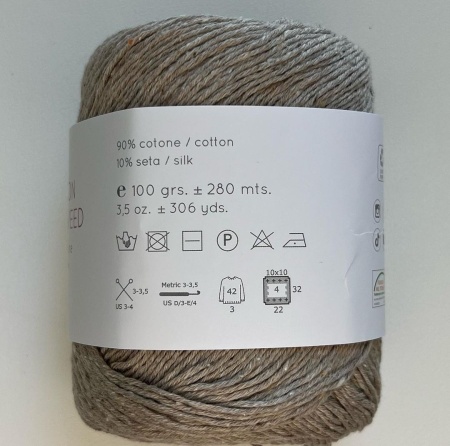 COTTON SILK TWEED sabbia
