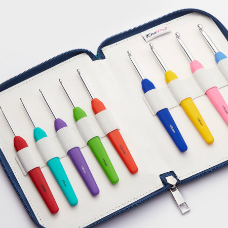 Single Ended Crochet Hook Waves Silver 7мм