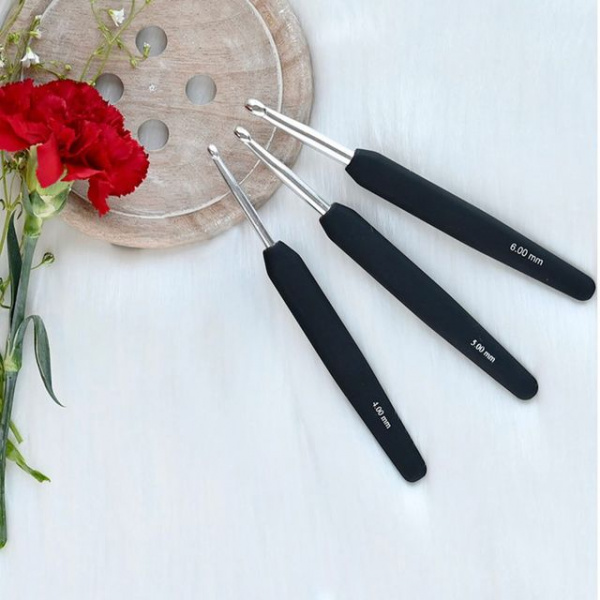 Single Ended Crohet hook Silver 10мм